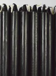 12 Bougies Teintées Masse de Prières Noires
