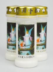 Lot de 3 Bougies de Cimetière Ange-Gardien