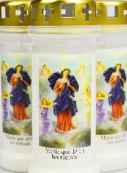 Lot de 3 Bougies de Cimetière - Marie qui Défait les Noeuds