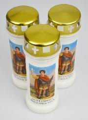 Lot de 3 Bougies de Cimetière - Saint Expédit