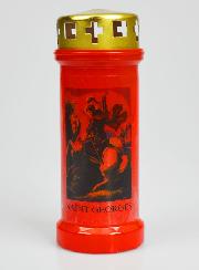 Bougie de Cimetière Rouge - Saint Georges