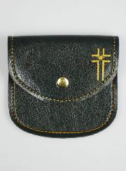 Pochette à Chapelet Verte - Cuir