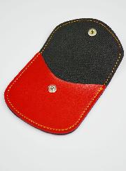 Pochette à Chapelet Rouge - Cuir