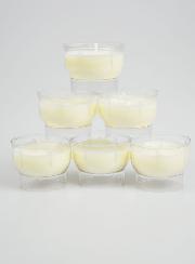 6 Bougies d'Église - Veilleuses Blanches - 6h