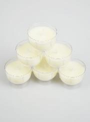 6 Bougies d'Église - Veilleuses Blanches - 6h