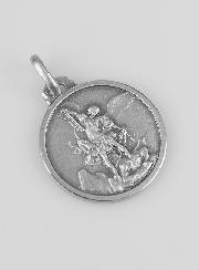 Médaille Saint Michel en Argent Massif - 18mm