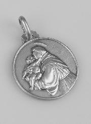 Médaille Saint Antoine de Padoue en Argent Massif - 18mm