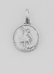 Médaille Saint Michel en Argent Massif - 12mm