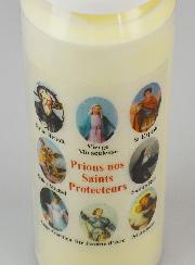 Bougie de Neuvaine Prier nos Saints Protecteurs - 17.5cm