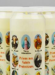 3 Bougies de Neuvaine Prier nos Saints Protecteurs