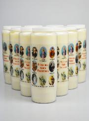 Lot de 10 Bougies de Neuvaine Prier nos Saints Protecteurs