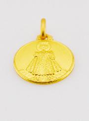Médaille Enfant Jésus de Prague en Plaqué Or - 16mm