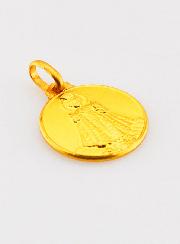 Médaille Enfant Jésus de Prague en Plaqué Or - 16mm