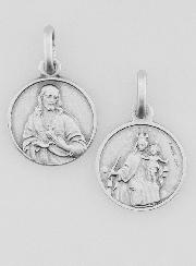 Médaille du Scapulaire en Argent Massif - 12mm