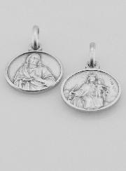 Médaille du Scapulaire en Argent Massif - 12mm