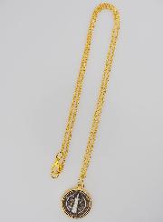 Médaille de Saint Benoît + Chaîne