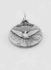 Médaille Saint Esprit en Métal Argenté - 18mm
