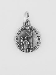 Médaille Notre Dame de la Salette en Métal Argenté - 12mm