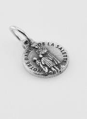 Médaille Notre Dame de la Salette en Métal Argenté - 12mm