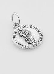 Médaille Saint Jacques en Métal Argenté - 14mm