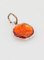 Médaille Vierge Marie 11mm - Orange