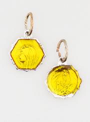 Médaille Vierge Marie 11mm - Jaune