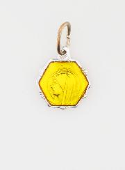 Médaille Vierge Marie 11mm - Jaune