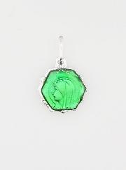 Médaille Vierge Marie 11mm - Vert