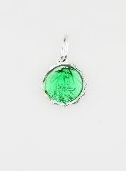 Médaille Vierge Marie 11mm - Vert