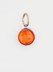 Médaille Vierge Marie 8mm - Orange