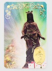 Carte de Prière Médaille Vierge Noire