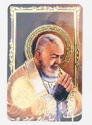 Carte de Prière Médaille Saint Padre Pio
