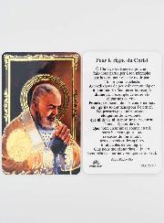 Carte de Prière Médaille Saint Padre Pio