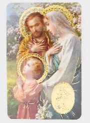 Carte de Prière Médaille Sainte Famille