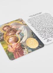 Carte de Prière Médaille Sainte Famille