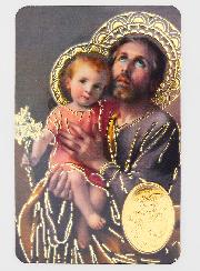 Carte de Prière Médaille Saint Joseph