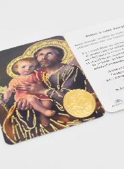 Carte de Prière Médaille Saint Joseph
