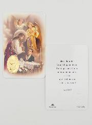 Carte de Prière Médaille Première Communion Garçon