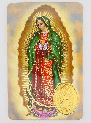 Carte de Prière Médaille Notre Dame de Guadalupe