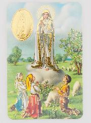 Carte de Prière Médaille Notre Dame de Fatima