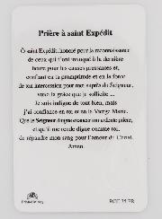 Carte de Prière Médaille Saint Expédit