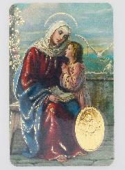 Carte de Prière Médaille Sainte Anne