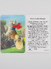 Carte de Prière Médaille Saint Georges