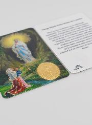 Carte de Prière Médaille Notre Dame de Lourdes