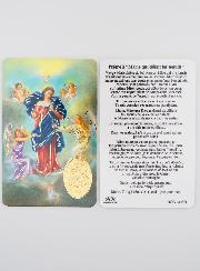 Carte de Prière Médaille Marie qui Défait les Noeuds