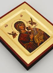 Icône Notre Dame du Perpétuel Secours - Feuille d'Or - 12 cm