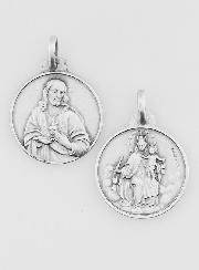 Médaille du Scapulaire en Argent Massif - 18mm