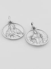 Médaille du Scapulaire en Argent Massif - 18mm