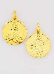 Médaille Scapulaire en Plaqué Or - 18mm