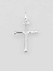 Pendentif Croix en Argent Massif Poli - 20mm